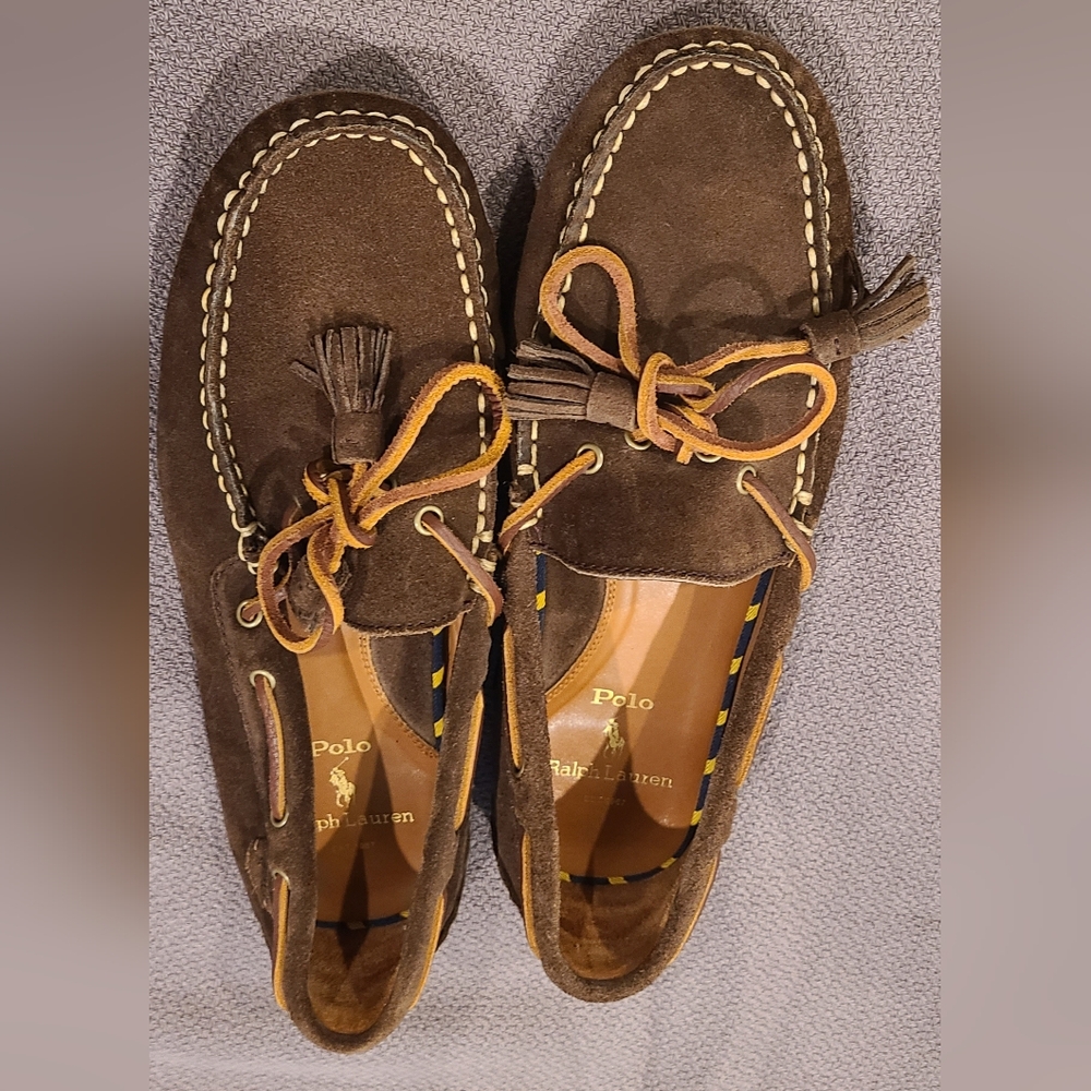 Polo by Ralph Lauren Dark Brown Suede Loafers